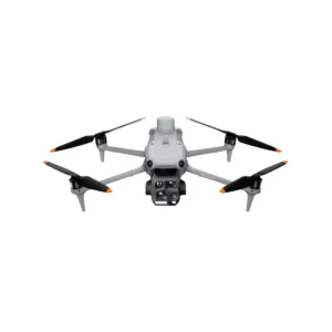 Top-down view of the Matrice 4T industrial drone 'Peace of Mind' Plus pack, displaying the aircraft, remote controller, rugged carrying case, charging hub, and extra batteries on a white background.