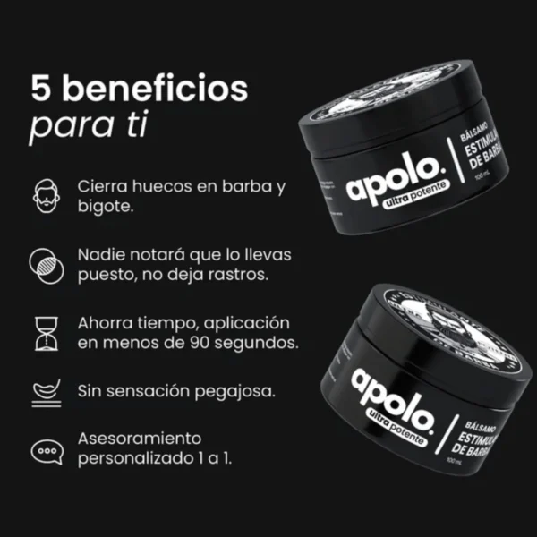 APOLO Ultra-Potent Beard Growth Balm 100 ml (Minoxidil 20%)